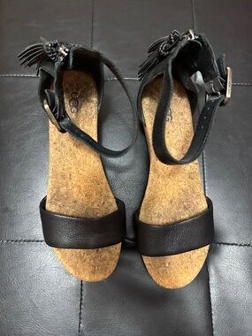UGG Cork Wedge Sandals